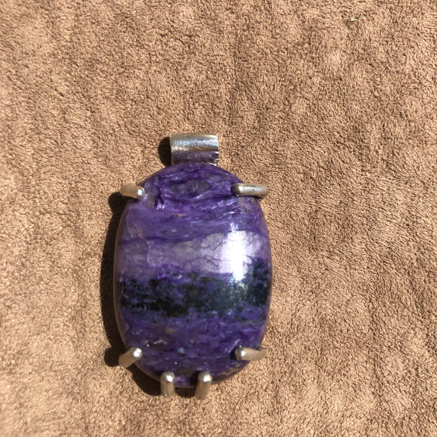 6th Chakra Prong Set Charoite