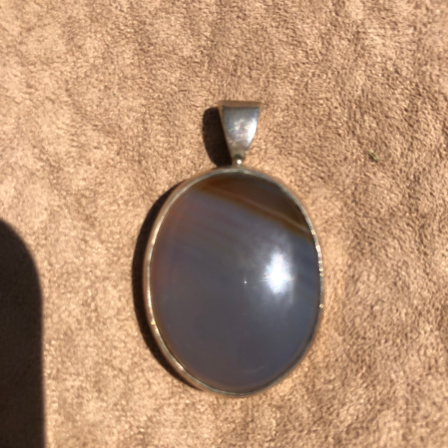 1rst Chakra Bezel Set Brazilian Agate