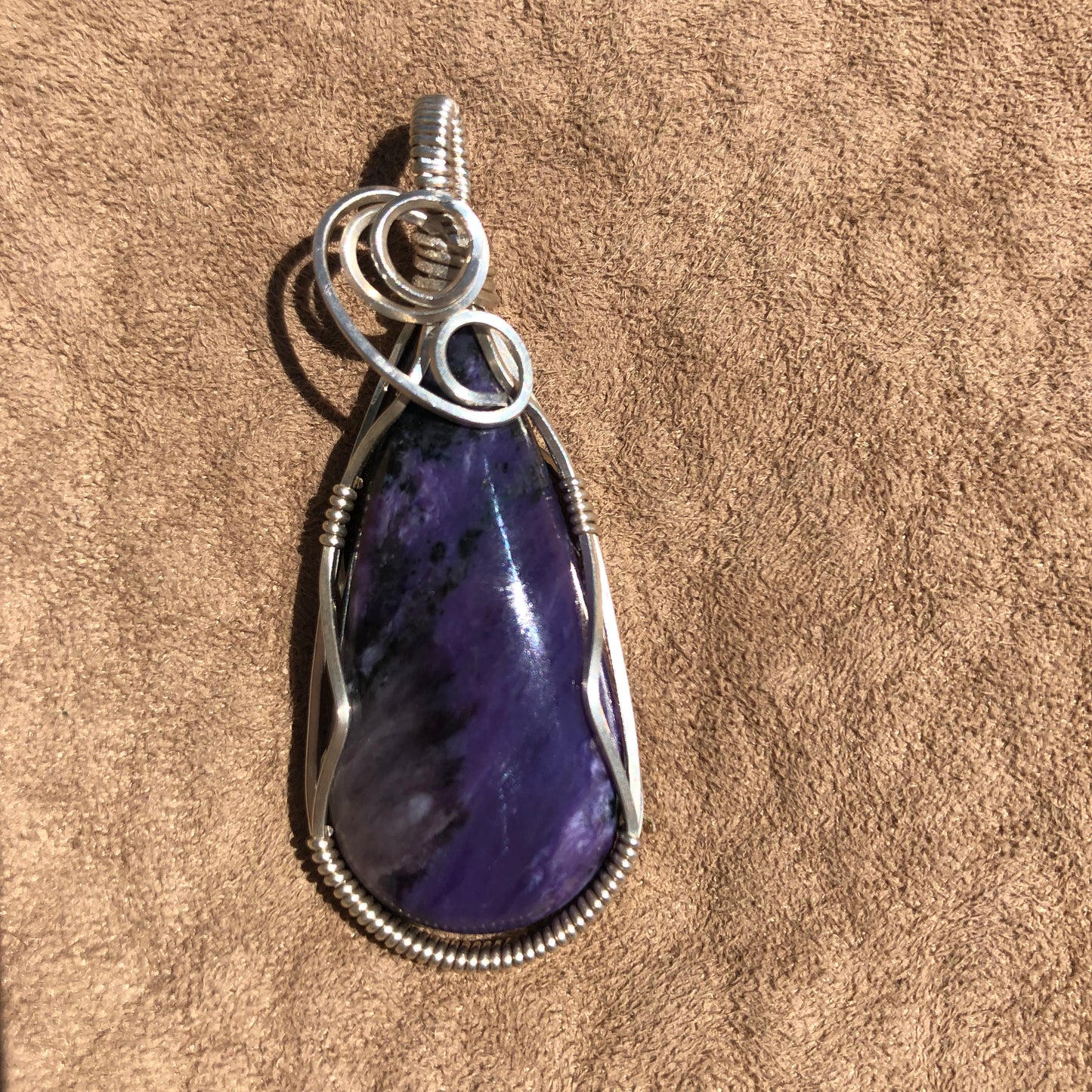 6th Chakra Wire Wrap Charoite