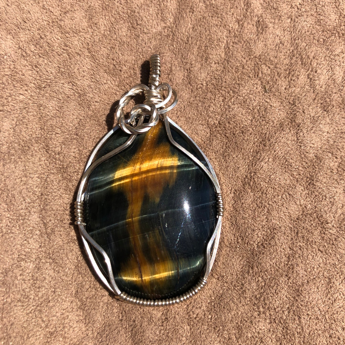 3rd Chakra Wire Wrap Tiger's Eye