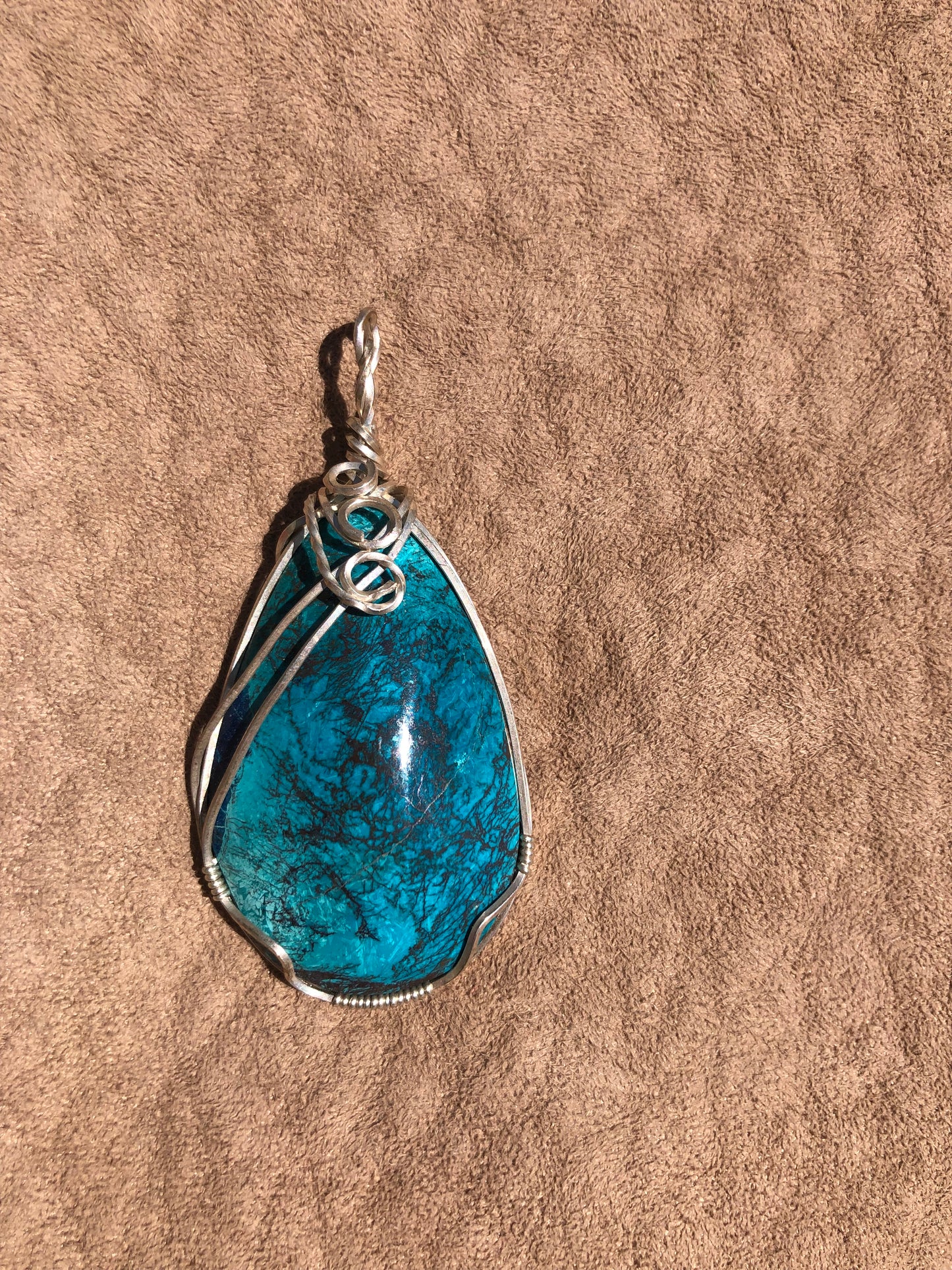5th Chakra Wire Wrap Chrysocolla