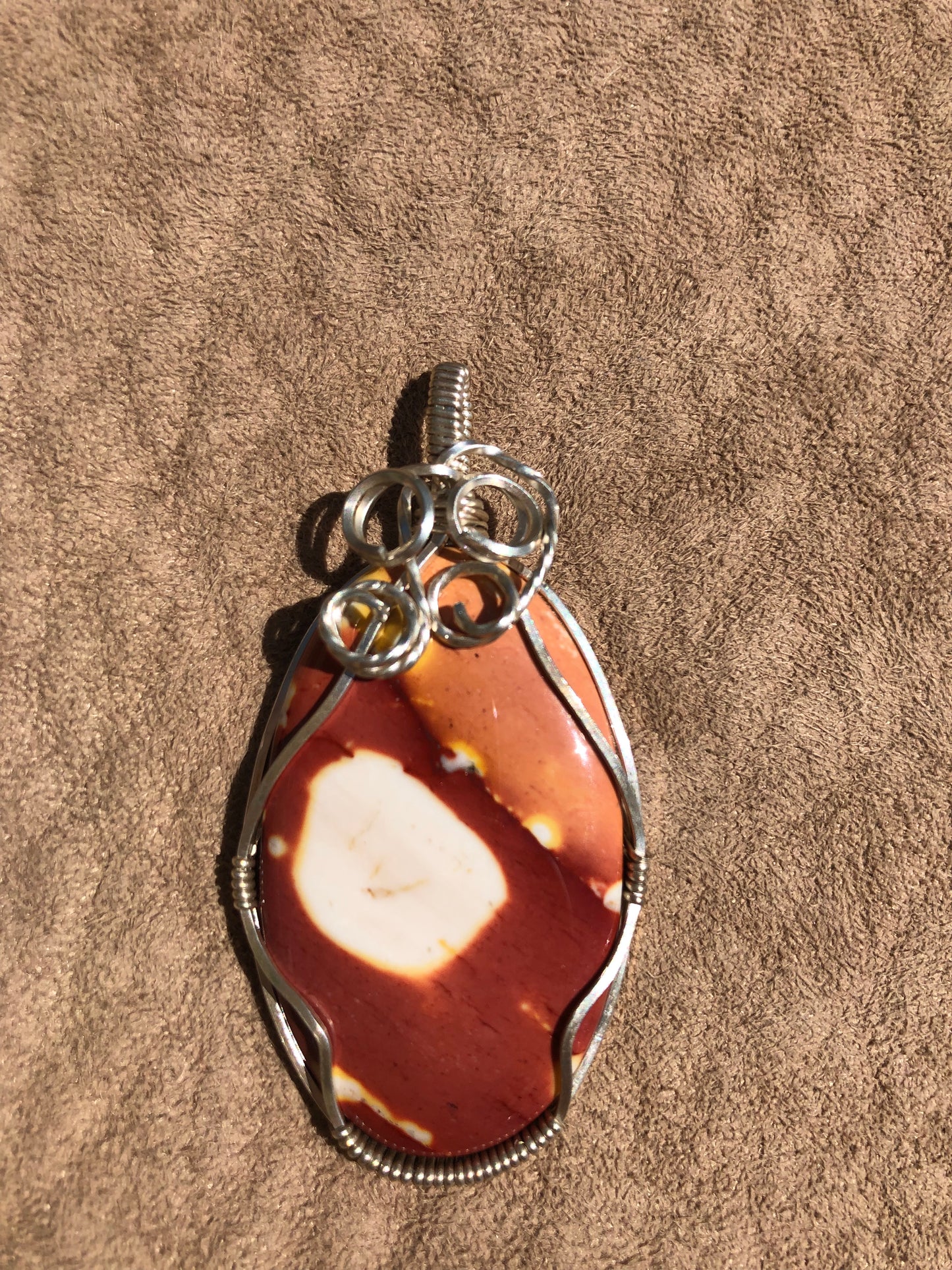 2nd Chakra Wire Wrap Mookaite