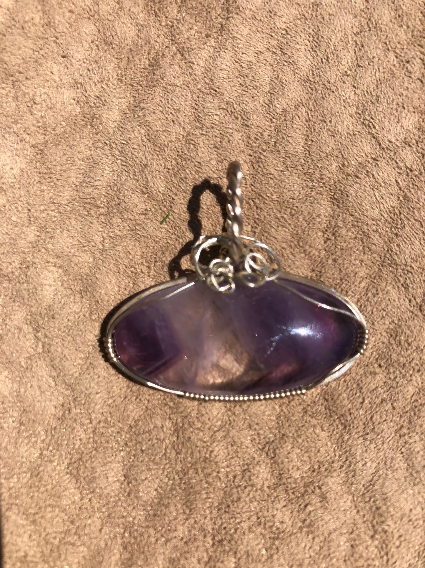 6th Chakra Wire Wrap Chevron Amethyst