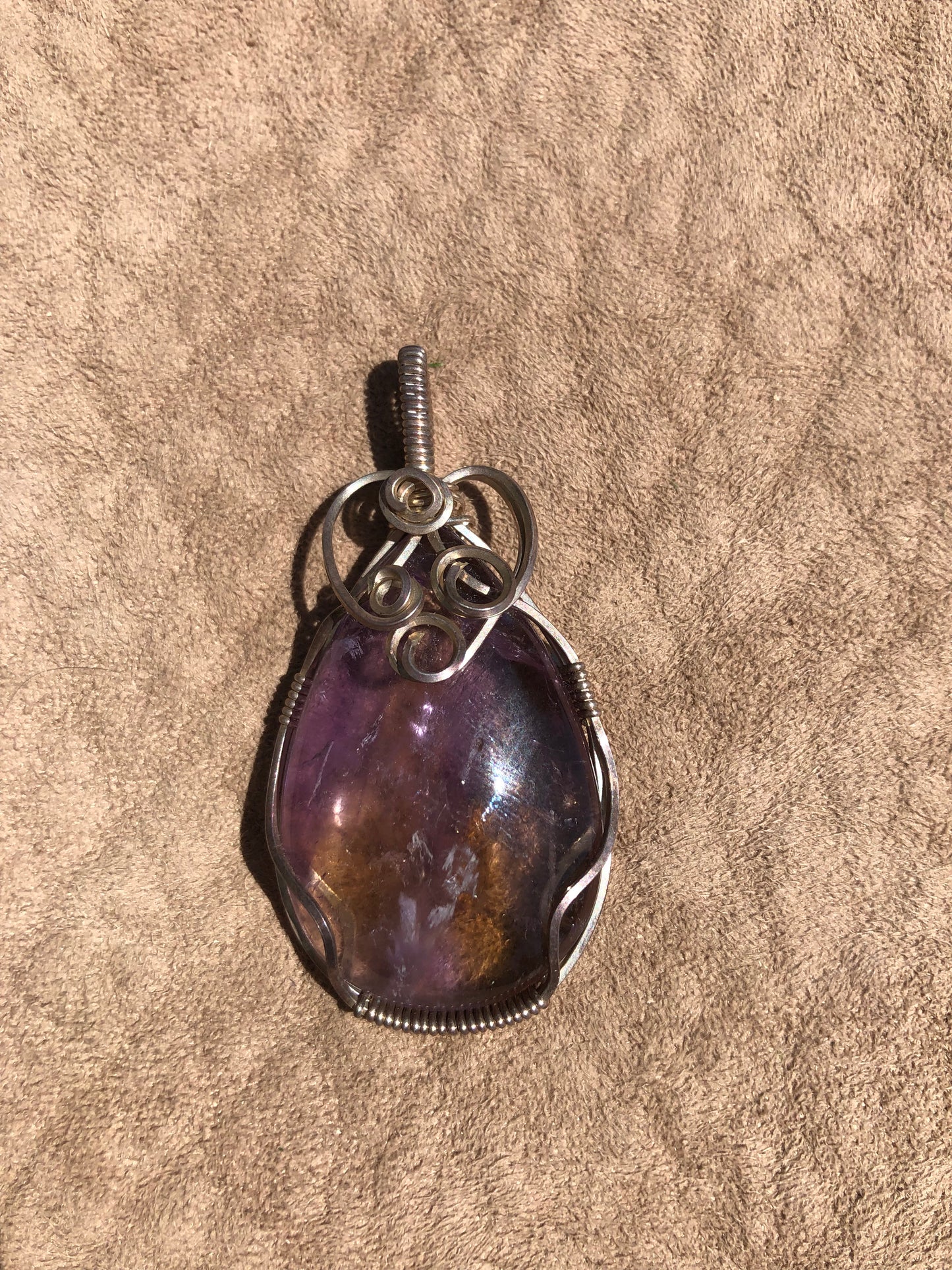 6th Chakra Wire Wrap Ametrine