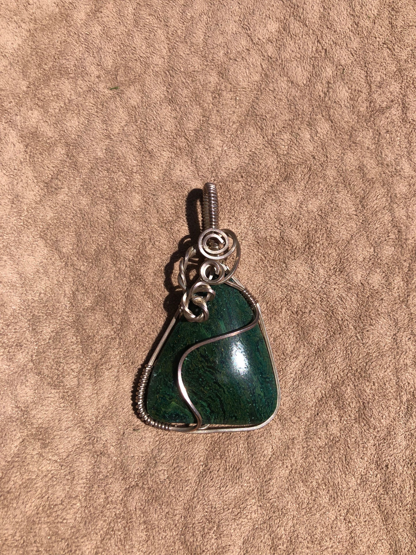 4th Chakra Wire Wrap Verdite