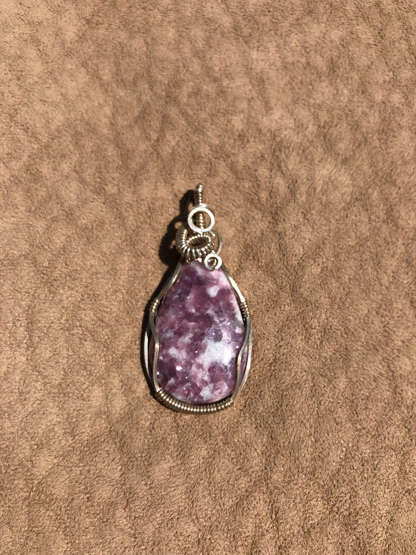 6th Chakra Wire Wrap Lepidolite