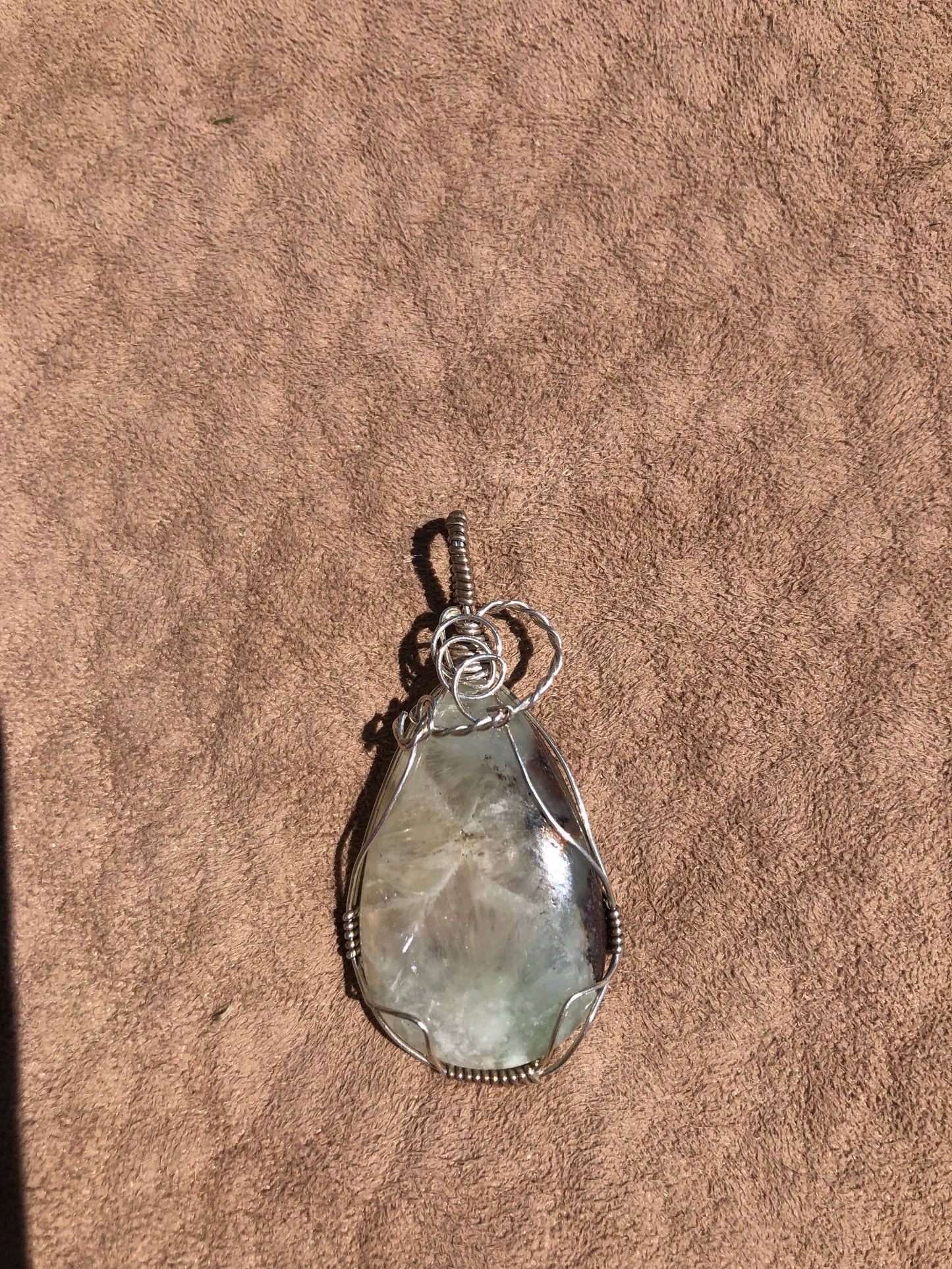 4th Chakra Wire Wrap Chrysoprase