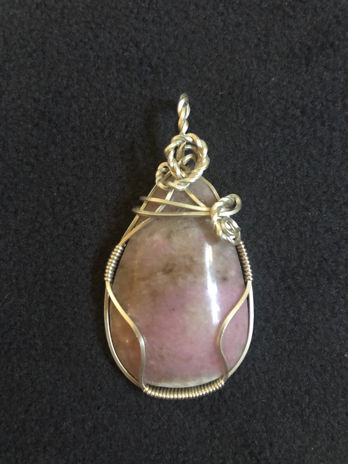 4th Chakra Wire Wrap Pink Moonstone