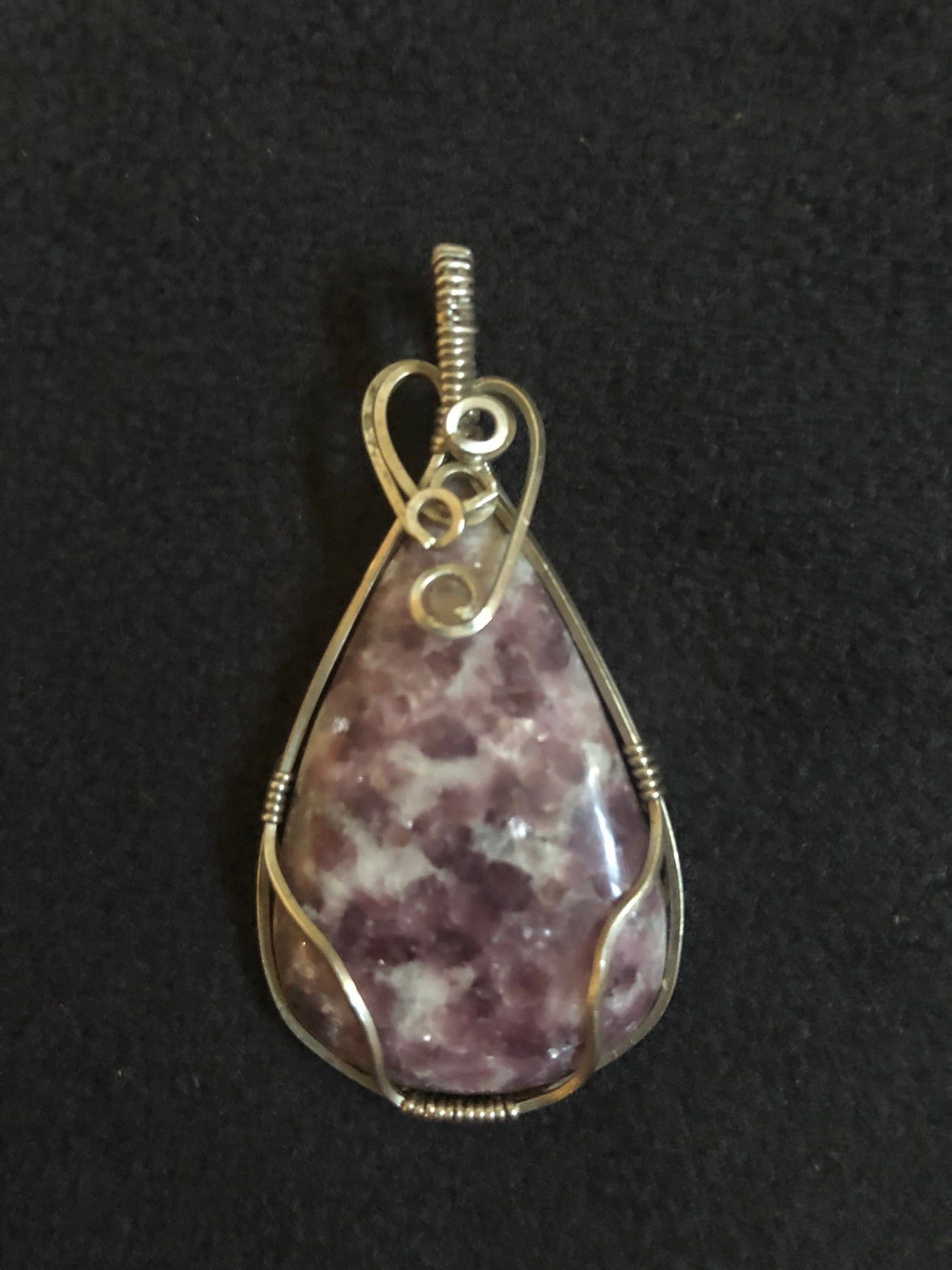 6th Chakra Wire Wrap Lepidolite