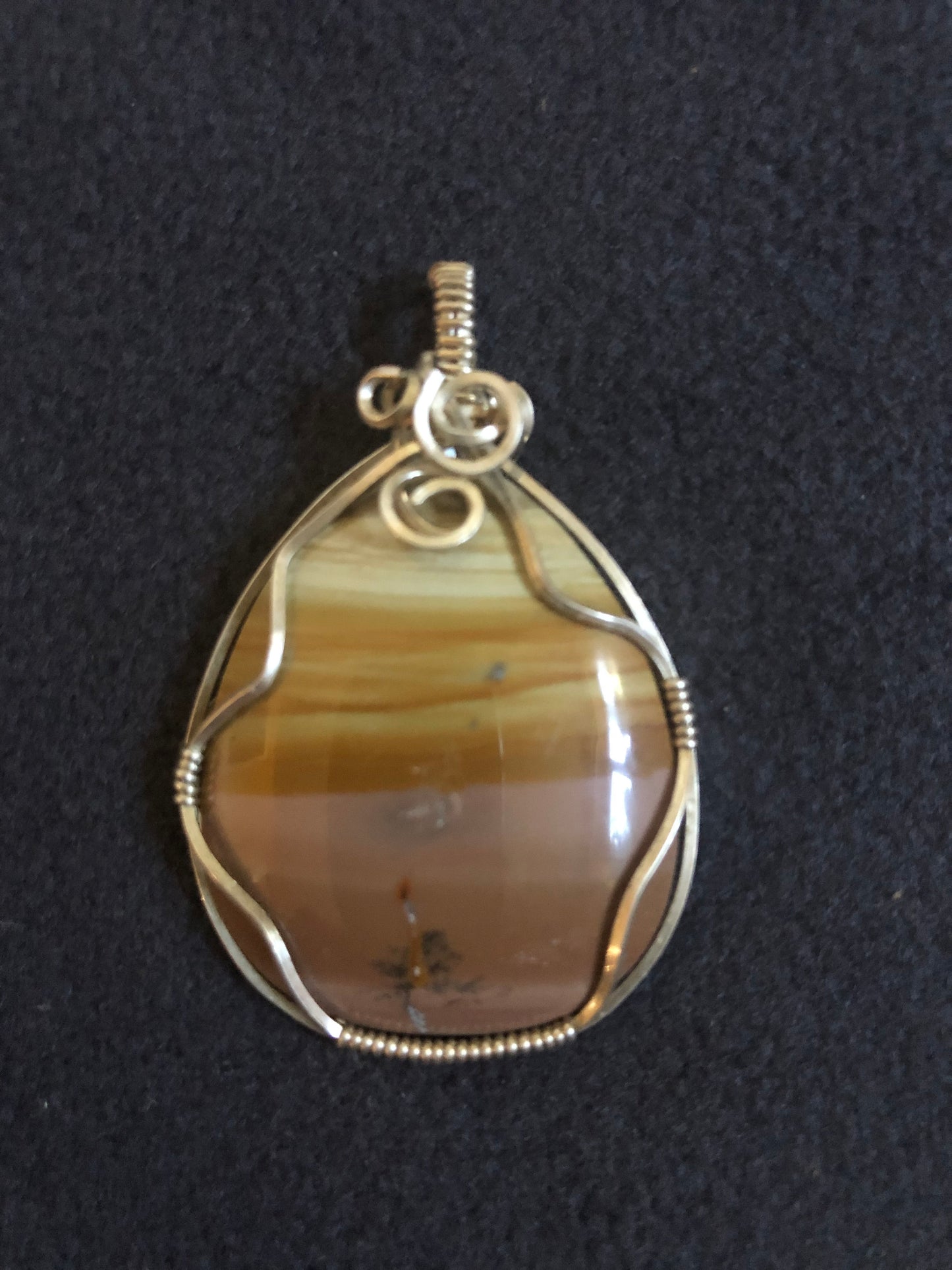 1rst Chakra Wire Wrap Picture Jasper