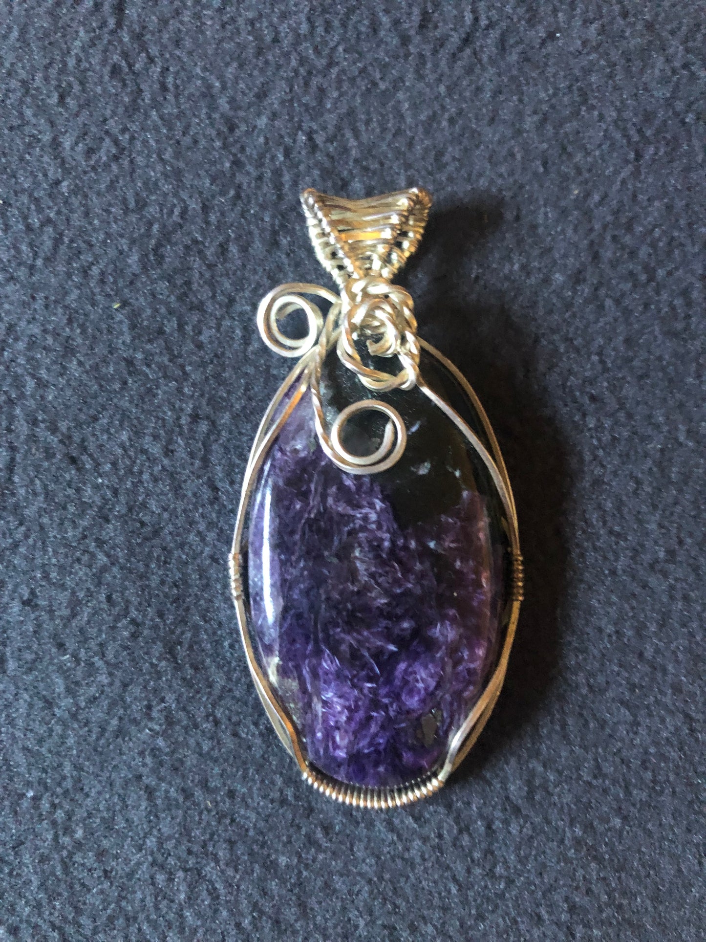 6th Chakra Wire Wrap Charoite