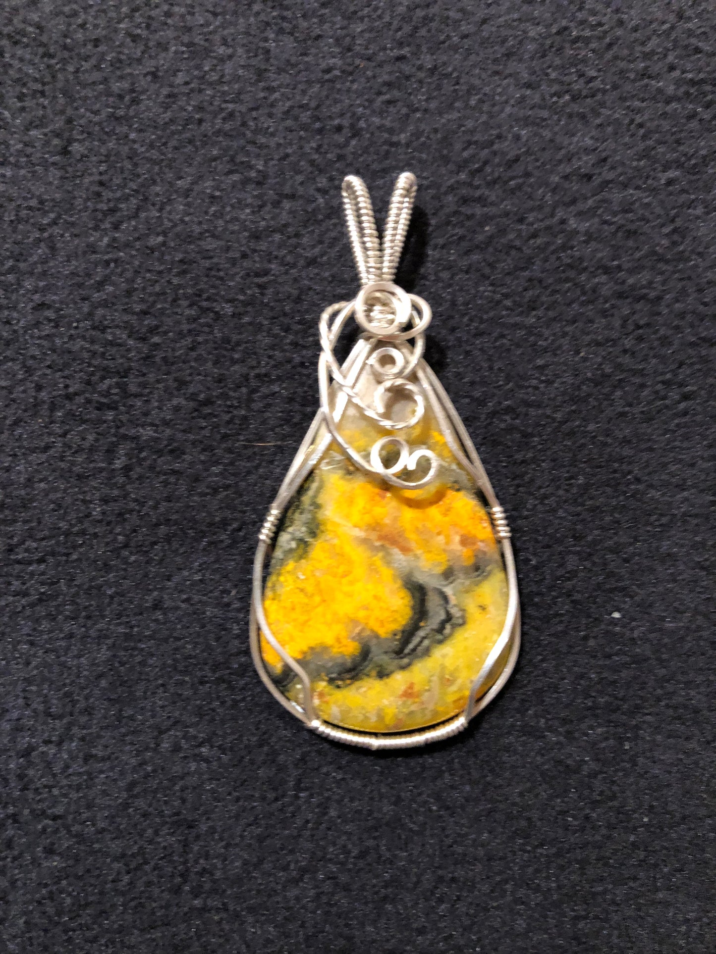 3rd Chakra Wire Wrap Bumblebee Jasper