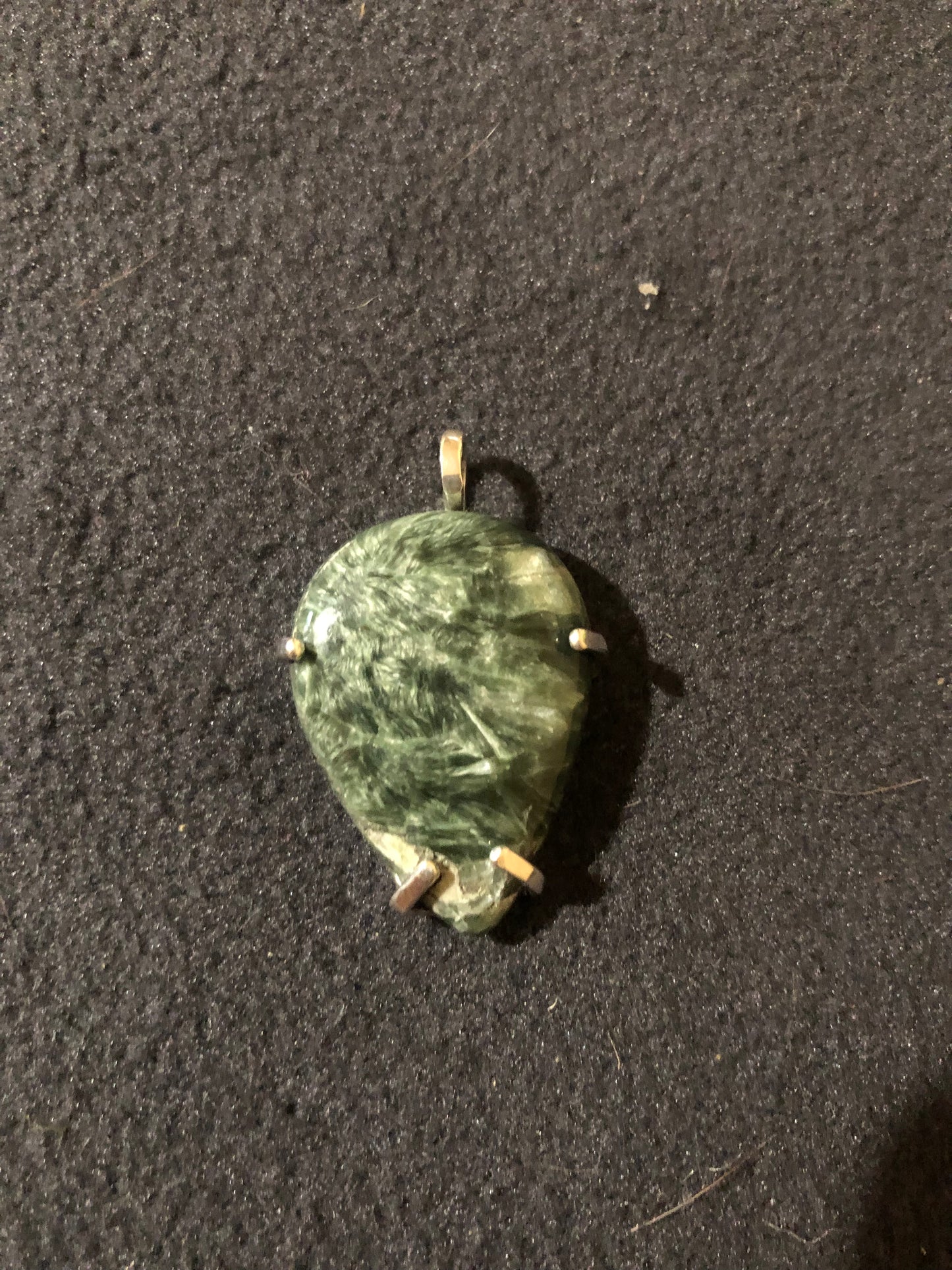 4th Chakra Prong Set Seraphinite