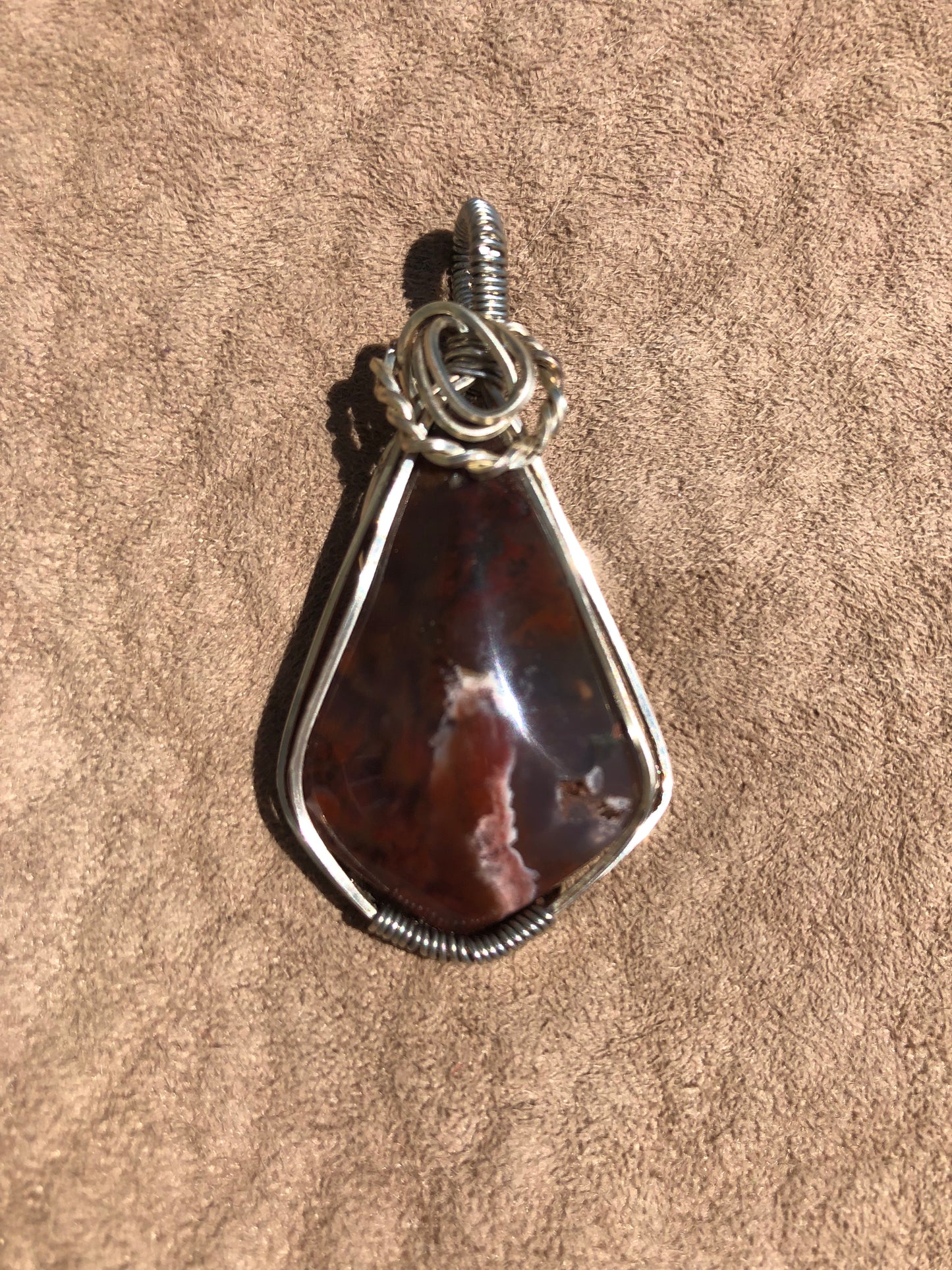1st Chakra Wire Wrap Brecciated Jasper